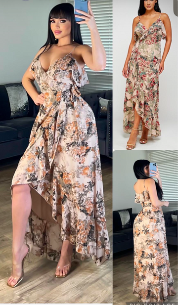 Sleeveless wrap dress